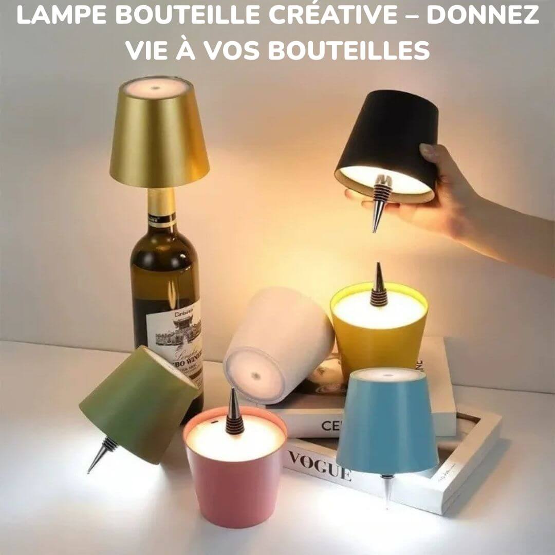 Lampe de Table Tactile Sans Fil – LumiBouchon™