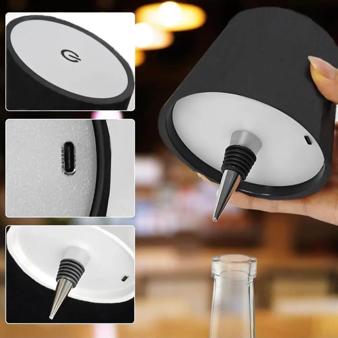 Lampe de Table Tactile Sans Fil – LumiBouchon™
