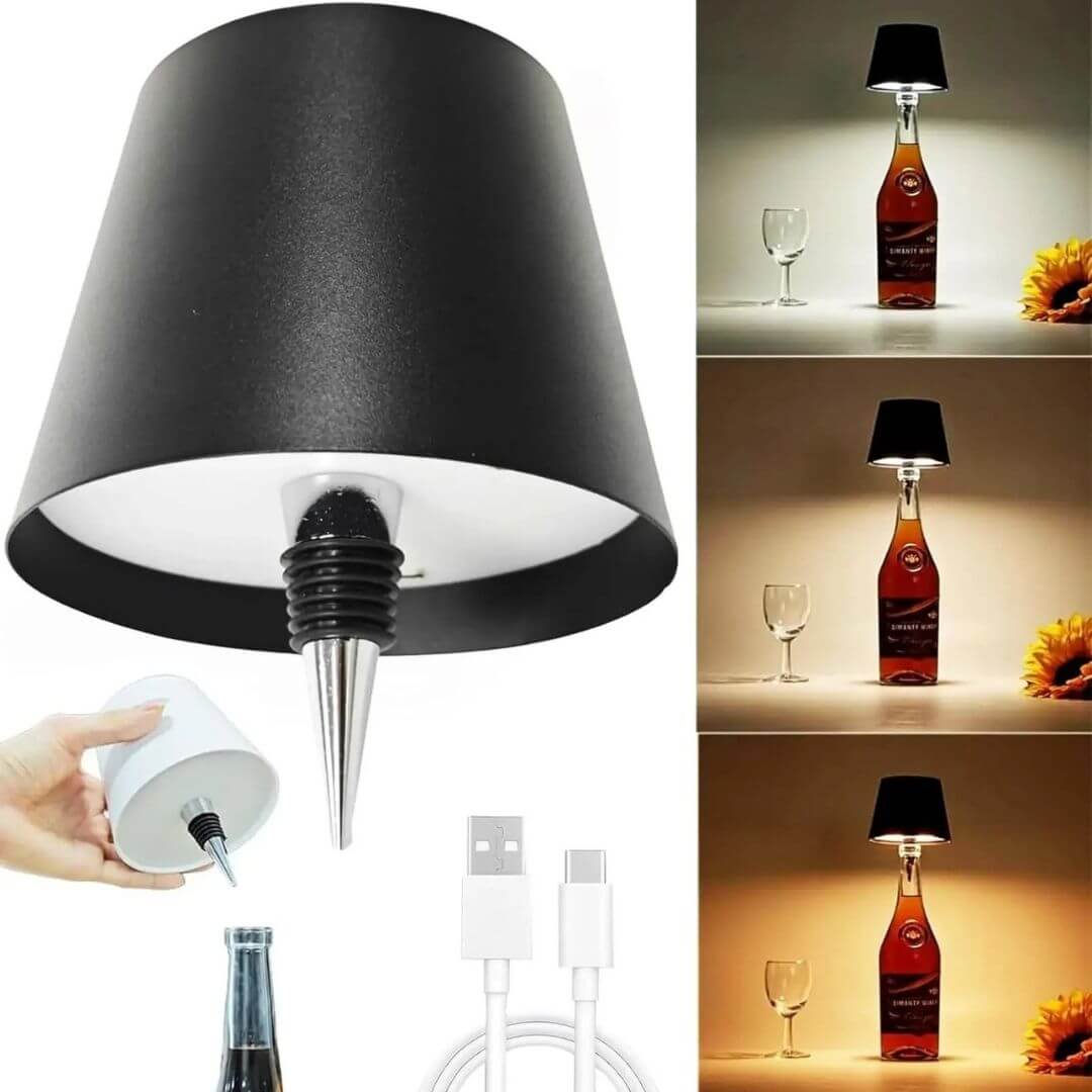 Lampe de Table Tactile Sans Fil – LumiBouchon™