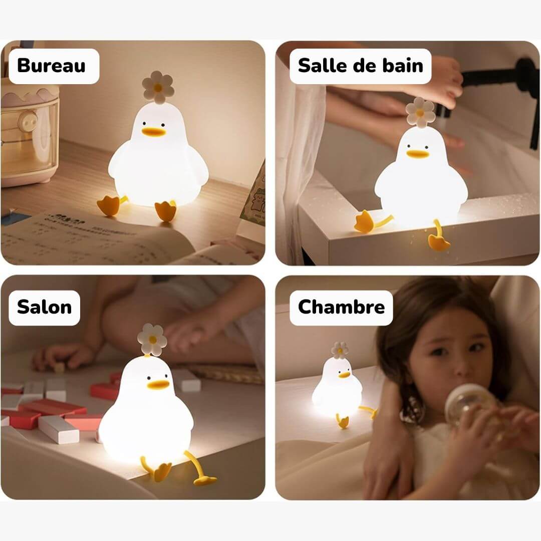 Veilleuse Canard Fleurie Enfant – DuckieDream™
