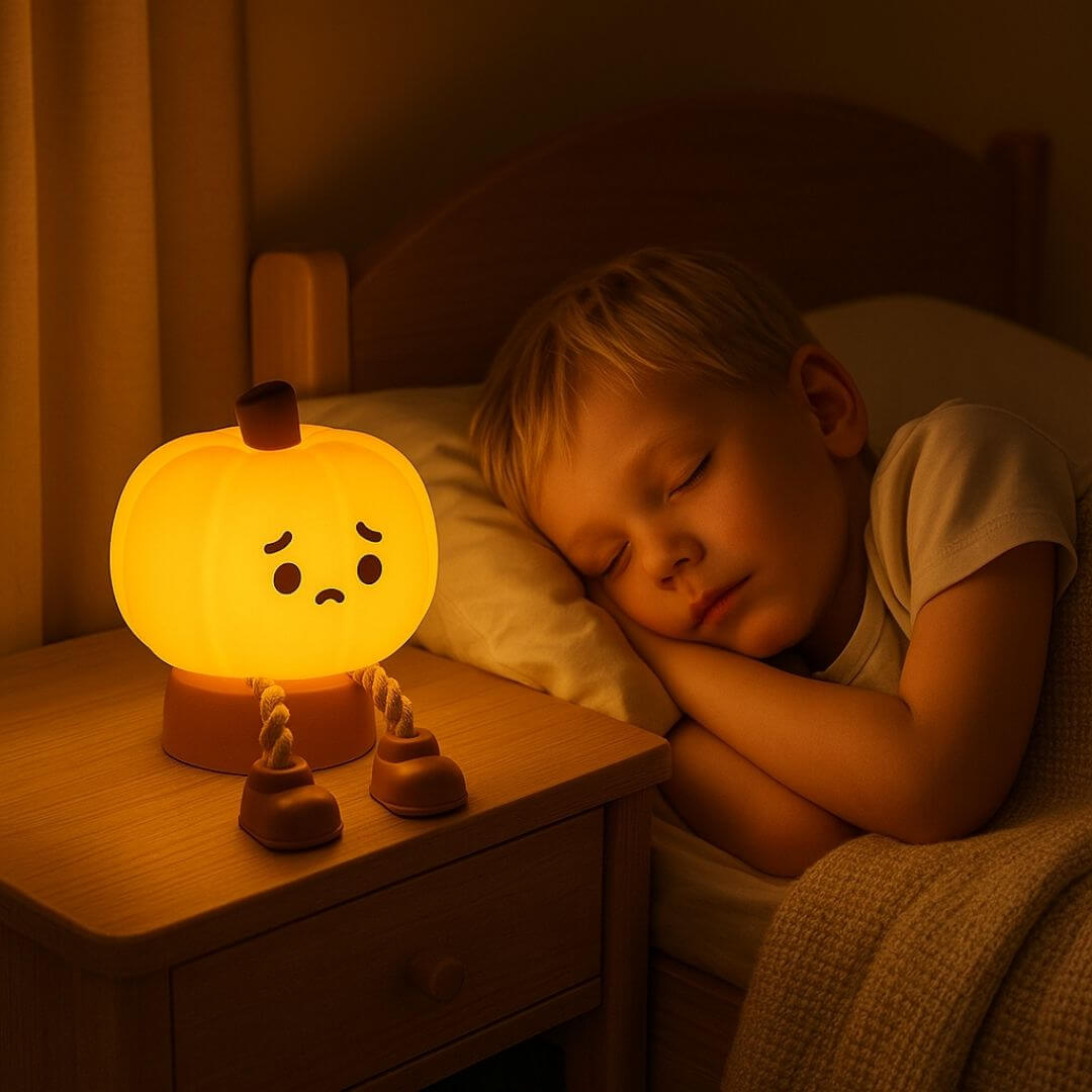 Veilleuse Citrouille Silicone pour Enfant – Citrouillou™