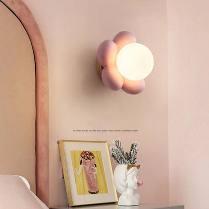 Veilleuse Murale Fleur – Applique LED en Résine et Acrylique pour Chambre d’Enfant-Veilleuse cocon
