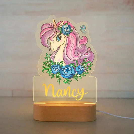 veilleuse-personnalisee-licorne-fleurie-nancy-lumiere-led