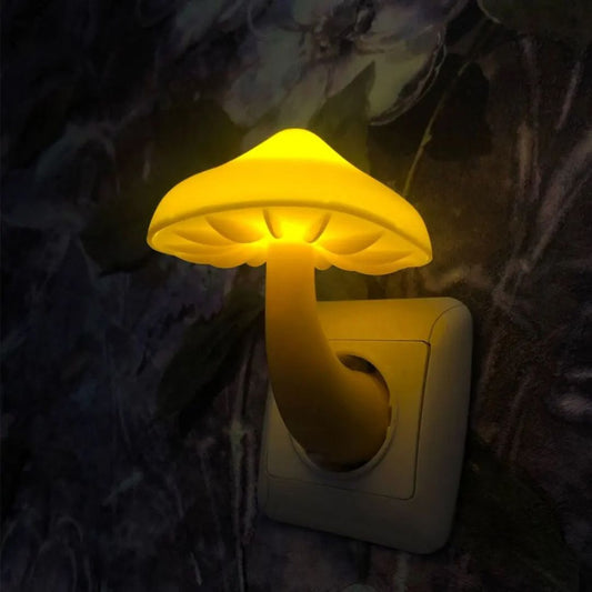 Veilleuse Prise Champignon - Lumière Douce pour Enfants-Veilleuse cocon