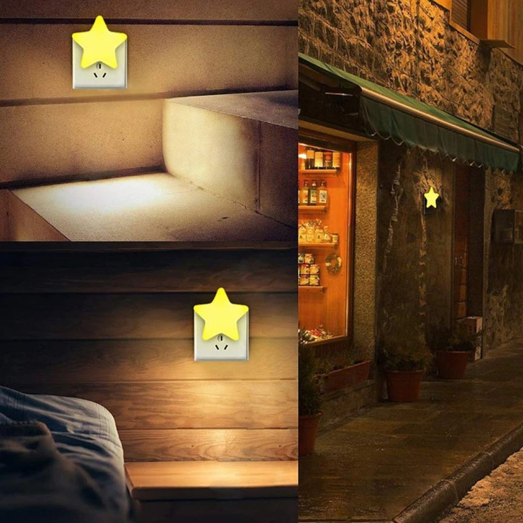 Veilleuse Prise LED Forme Étoile – Lumière Tamisée Automatique pour Enfants-Veilleuse cocon