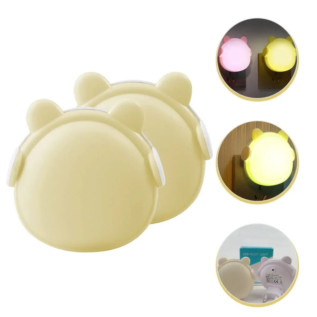 Veilleuse Prise Ours LED – Lumière Douce et Automatique pour Enfants-Veilleuse cocon