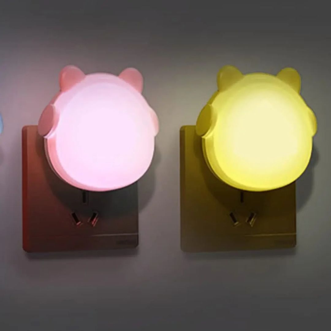 Veilleuse Prise Ours LED – Lumière Douce et Automatique pour Enfants-Veilleuse cocon