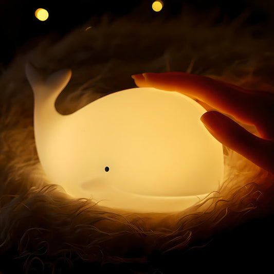 Veilleuse Baleine Blanche - Compagnon Lumineux et Apaisant-Veilleuse cocon